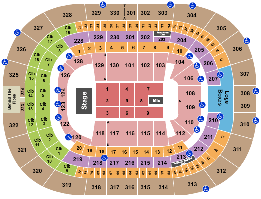 Benchmark International Arena Trans-Siberian Orchestra Seating Chart